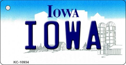 Iowa State License Plate Tag Novelty Key Chain KC-10934