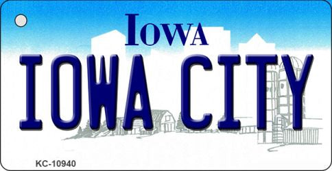 Iowa City State License Plate Tag Novelty Key Chain KC-10940