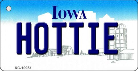 Hottie Iowa State License Plate Tag Novelty Key Chain KC-10951
