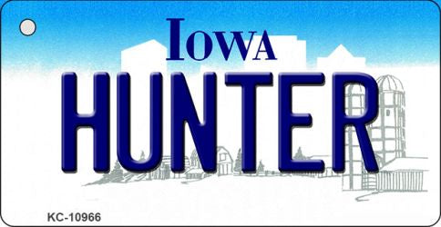 Hunter Iowa State License Plate Tag Novelty Key Chain KC-10966