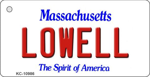 Lowell Massachusetts State License Plate Tag Key Chain KC-10986
