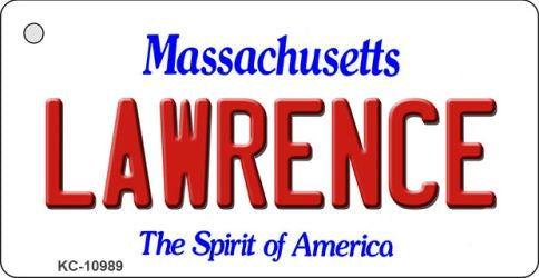Lawrence Massachusetts State License Plate Tag Key Chain KC-10989