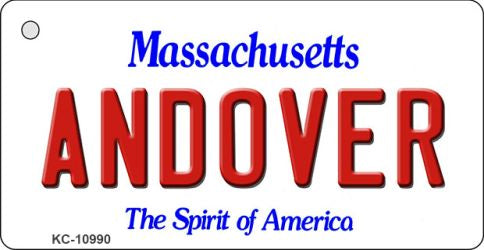 Andover Massachusetts State License Plate Tag Key Chain KC-10990