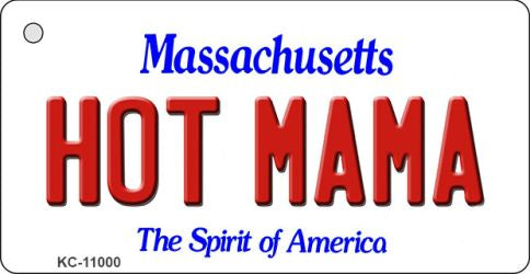 Hot Mama Massachusetts State License Plate Tag Key Chain KC-11000