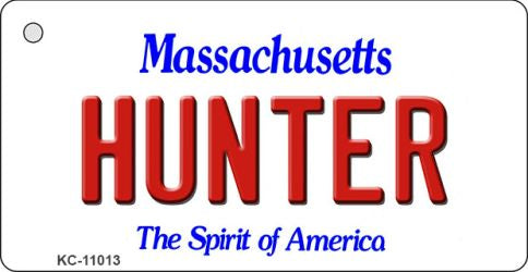 Hunter Massachusetts State License Plate Tag Key Chain KC-11013