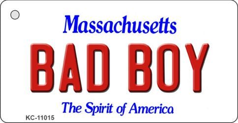 Bad Boy Massachusetts State License Plate Tag Key Chain KC-11015