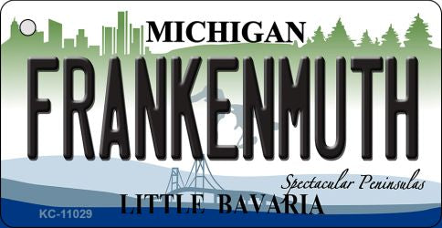 Frankenmuth Michigan State License Plate Tag Novelty Key Chain KC-11029