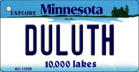 Duluth Minnesota State License Plate Tag Novelty Key Chain KC-11039