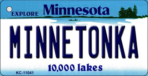Minnetonka Minnesota State License Plate Tag Novelty Key Chain KC-11041