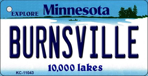 Burnsville Minnesota State License Plate Tag Novelty Key Chain KC-11043
