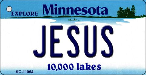 Jesus Minnesota State License Plate Tag Novelty Key Chain KC-11064