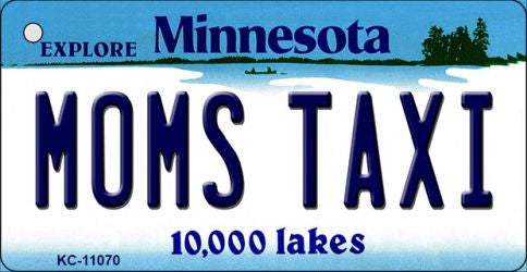 Moms Taxi Minnesota State License Plate Tag Novelty Key Chain KC-11070