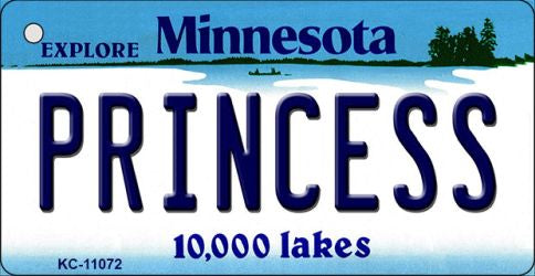 Princess Minnesota State License Plate Tag Novelty Key Chain KC-11072