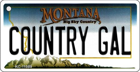 Gal Montana State License Plate Tag Novelty Key Chain KC-11089