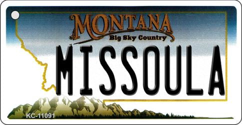 Missoula Montana State License Plate Tag Novelty Key Chain KC-11091