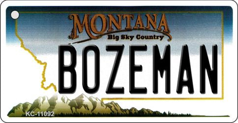 Bozeman Montana State License Plate Tag Novelty Key Chain KC-11092