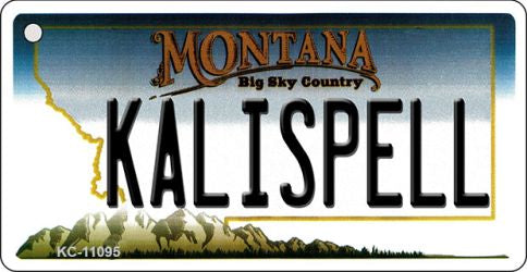 Kalispell Montana State License Plate Tag Novelty Key Chain KC-11095