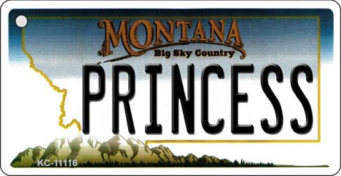 Princess Montana State License Plate Tag Novelty Key Chain KC-11116