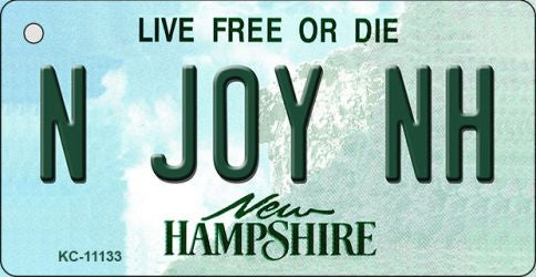 N Joy NH New Hampshire State License Plate Tag Key Chain KC-11133