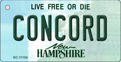 Concord New Hampshire State License Plate Tag Key Chain KC-11134