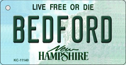 Bedford New Hampshire State License Plate Tag Key Chain KC-11140