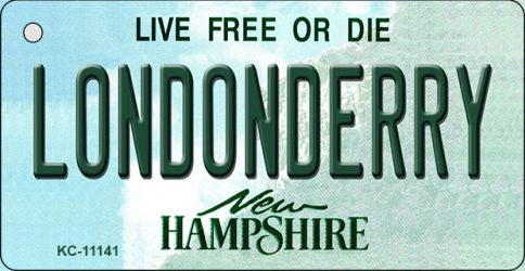 Londonderry New Hampshire State License Plate Tag Key Chain KC-11141
