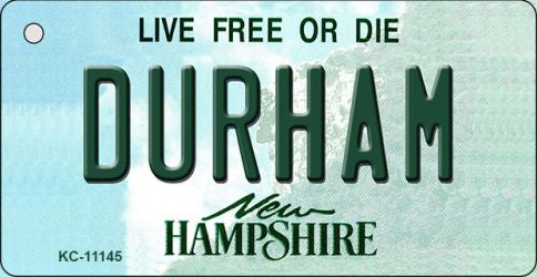 Durham New Hampshire State License Plate Tag Key Chain KC-11145