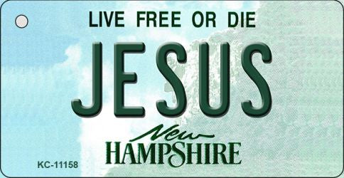 Jesus New Hampshire State License Plate Tag Key Chain KC-11158