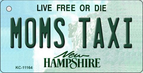 Moms Taxi New Hampshire State License Plate Tag Key Chain KC-11164