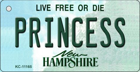 Princess New Hampshire State License Plate Tag Key Chain KC-11165