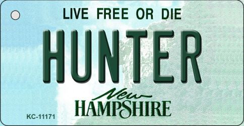Hunter New Hampshire State License Plate Tag Key Chain KC-11171