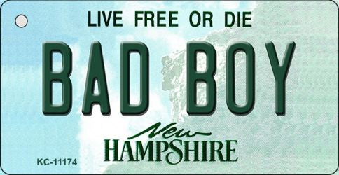 Bad Boy New Hampshire State License Plate Tag Key Chain KC-11174