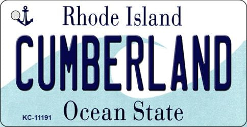 Cumberland Rhode Island License Plate Tag Novelty Key Chain KC-11191