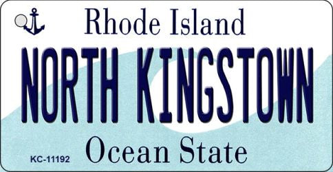 North Kingstown Rhode Island License Plate Tag Novelty Key Chain KC-11192