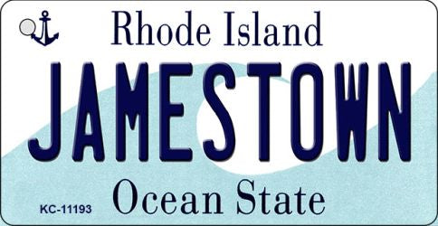 Jamestown Rhode Island License Plate Tag Novelty Key Chain KC-11193