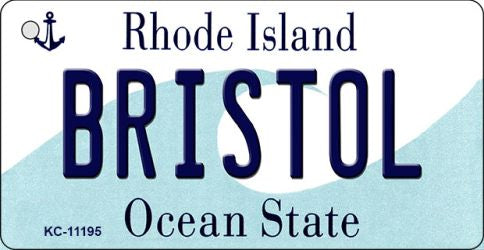 Bristol Rhode Island License Plate Tag Novelty Key Chain KC-11195