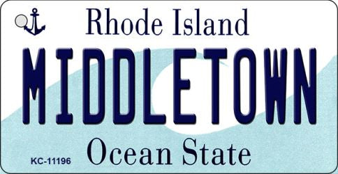 Middletown Rhode Island License Plate Tag Novelty Key Chain KC-11196
