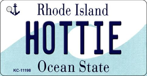 Hottie Rhode Island License Plate Tag Novelty Key Chain KC-11198