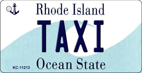 Taxi Rhode Island License Plate Tag Novelty Key Chain KC-11213