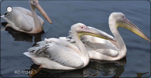 Pelican Three On Water Novelty Aluminum Key Chain KC-11242
