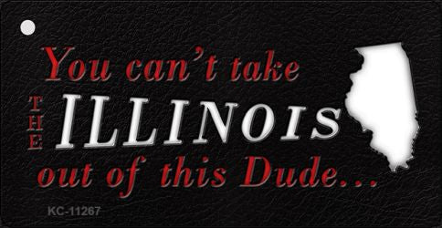 Illinois Dude Novelty Metal Key Chain KC-11267