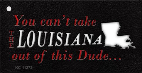 Louisiana Dude Novelty Metal Key Chain KC-11272