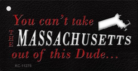Massachusetts Dude Novelty Metal Key Chain KC-11275