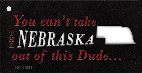 Nebraska Dude Novelty Metal Key Chain KC-11281