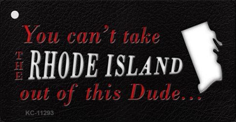 Rhode Island Dude Novelty Metal Key Chain KC-11293