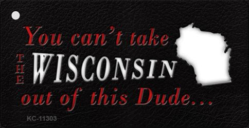 Wisconsin Dude Novelty Metal Key Chain KC-11303