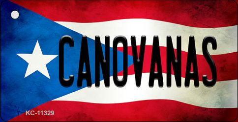 Canovanas Puerto Rico State Flag Novelty Metal Key Chain KC-11329