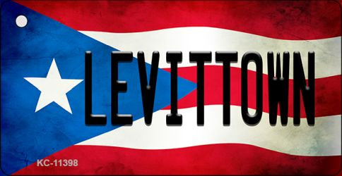 Levittown Puerto Rico State Flag Novelty Metal Key Chain KC-11398