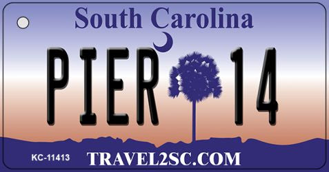 Pier 14 South Carolina Novelty Metal Key Chain KC-11413