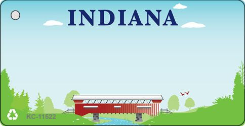 Indiana Recycle Novelty Metal Key Chain KC-11522